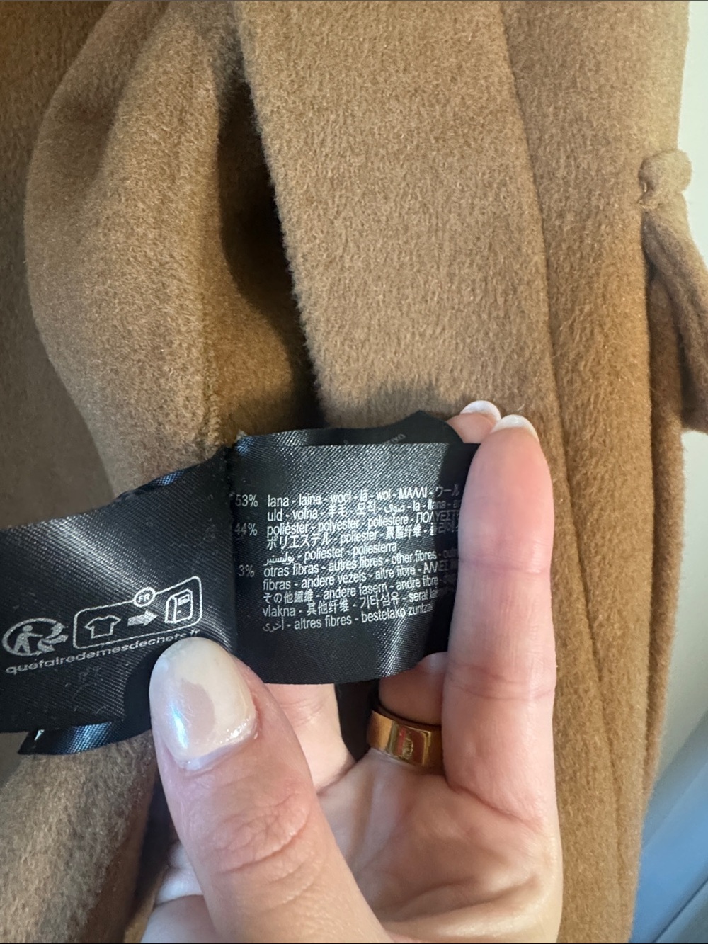Zara Men’s Brown Wool Blend Shacket - Picture 6 of 7